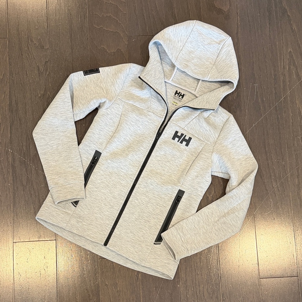 Helly Hansen hydropower ocean lightweight full zip shell hoodie